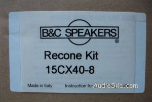 Ремкомплект B&C Speakers rck 15CX40 - 15 дюймов, 800Вт. Цена производителя. Купить с бесплатной доставкой по Украине.