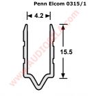 Penn Elcom 0315/1 алюминиевый профиль торцевой для панелей 4.2 мм 