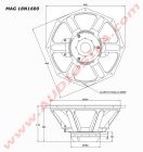 НЧ динамик MAG 18N1600 / 18" / 1600Вт / 8Ом / 96дБ