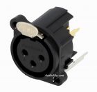 XLR AC3FAV2-AU-PRE Amphenol / трехконтактный сигнальный разъем на плату