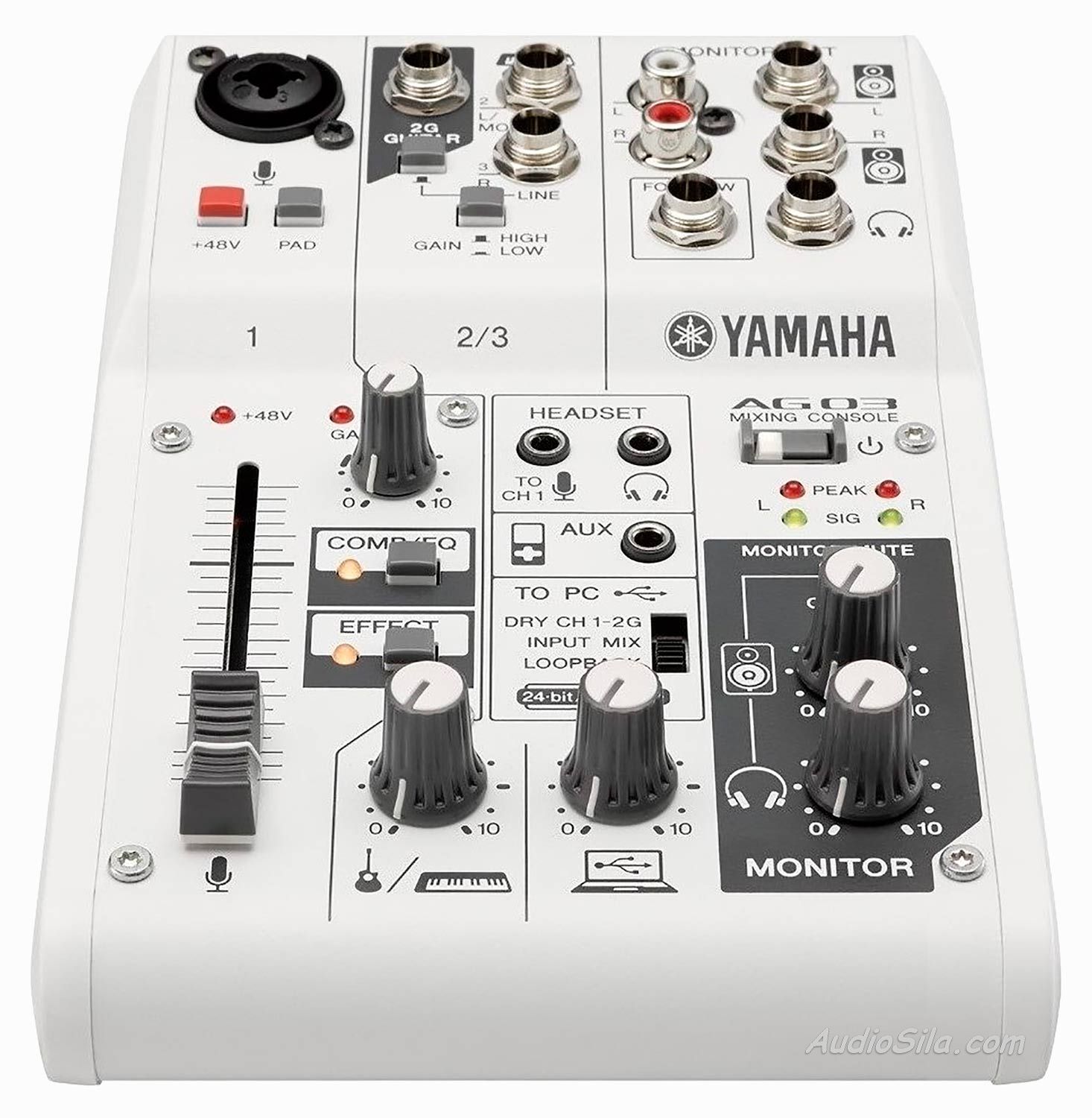 Микшерный пульт YAMAHA AG03. Цена производителя. Купить с бесплатной  доставкой по Украине.