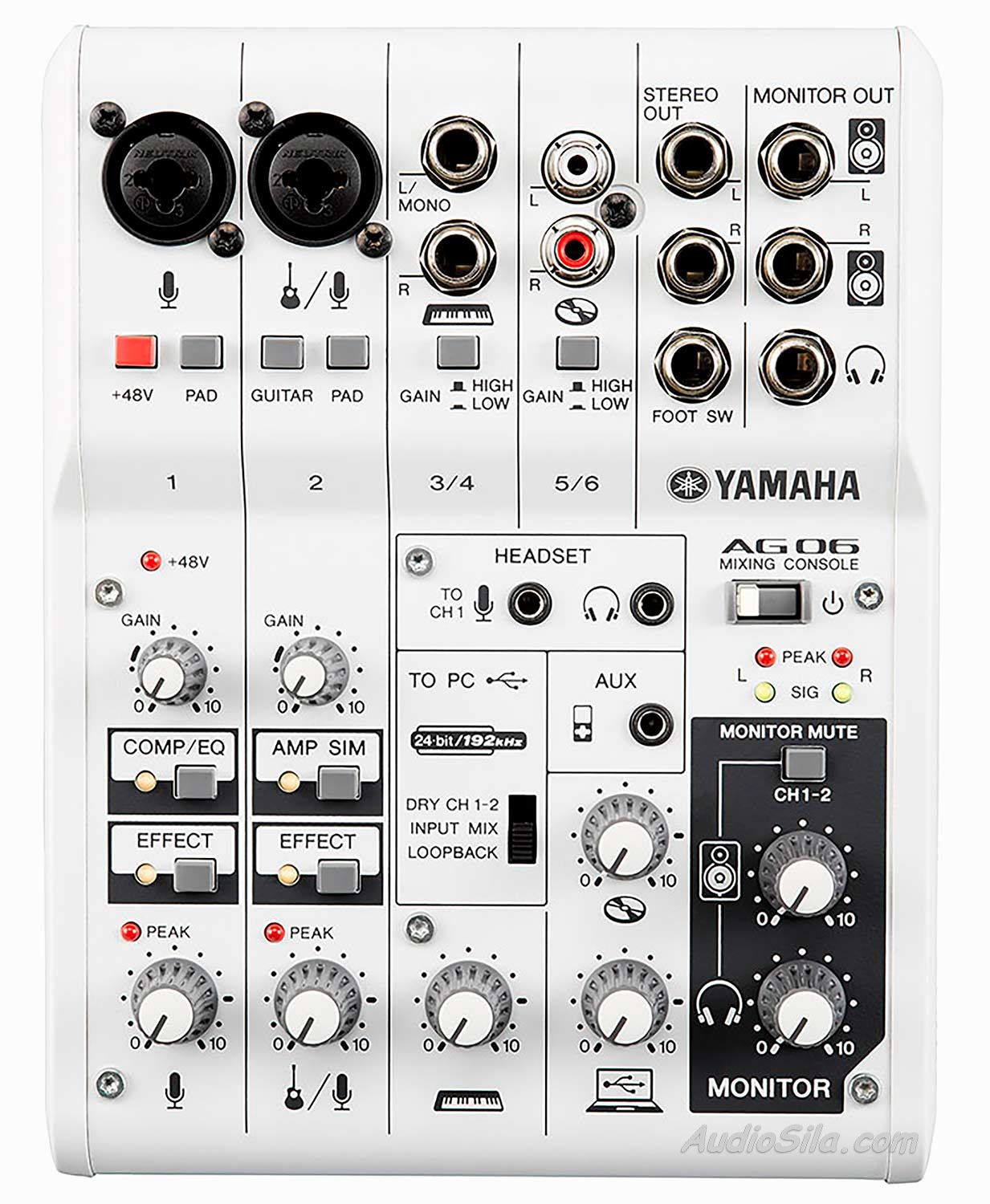 Микшерный пульт YAMAHA AG06. Цена производителя. Купить с
