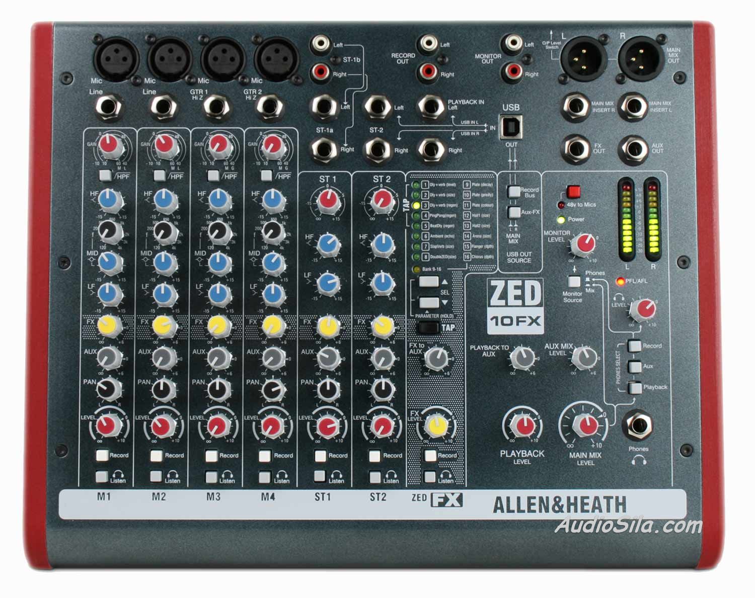 Микшерный пульт ALLEN HEATH ZED-10FX, 10 каналов. Цена