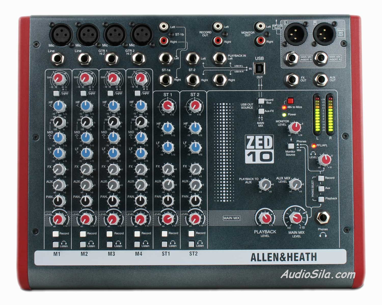 Микшерный пульт Allen&Heath ZED10, 10 каналов. Цена производителя