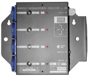 Контроллер DLL DMX Dimmer Pack 4 - 4-х канальный контроллер световых приборов. Купить по цене производителя с бесплатной доставкой по Украине.