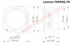 Широкополосный динамик Lavoce FSF030.70-16 / 3" / 30 Вт / 16 Ом / 87.5 дБ 