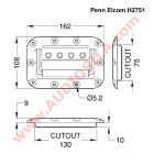 Penn Elcom H2751 ручка пластиковая врезная откидная со стальной ручкой