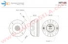 ВЧ динамик FaitalPRO HF144 (00654016) / Compression Driver / 80 Вт / 16 Ом / 109 дБ