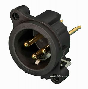 XLR NC3MAV Neutrik / трехконтактный сигнальный разъем на плату. Купить по цене производителя с бесплатной доставкой по Украине.