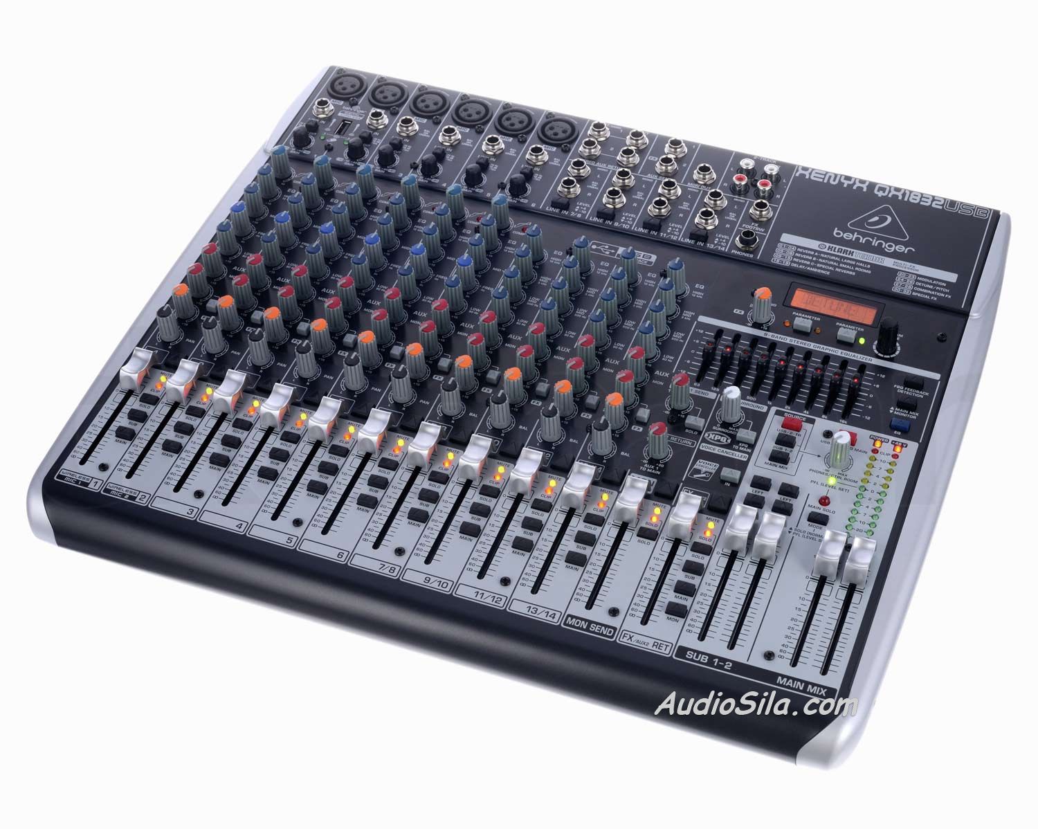 Микшерный пульт BEHRINGER XENYX QX1832USB. Цена производителя