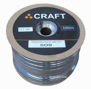 Акустический кабель CRAFT S09,2x2,5 mm²,бухта 100 м. Купить по цене производителя с бесплатной доставкой по Украине