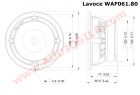 НЧ динамик Lavoce WAF061.80 / 6.5" / 150 Вт / 8 Ом / 91 дБ 