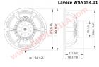 НЧ динамик Lavoce WAN154.01 / 15" / 1000 Вт / 8 Ом / 98 дБ 