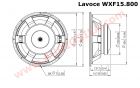 НЧ динамик Lavoce WXF15.800 / 15" / 800 Вт / 8 Ом / 98 дБ 