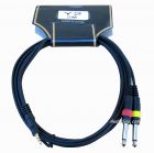 CRAFT Y2 кабель инструментальный Jack 3.5 stereo - 2 x Jack 6.3 mono / 2 метра