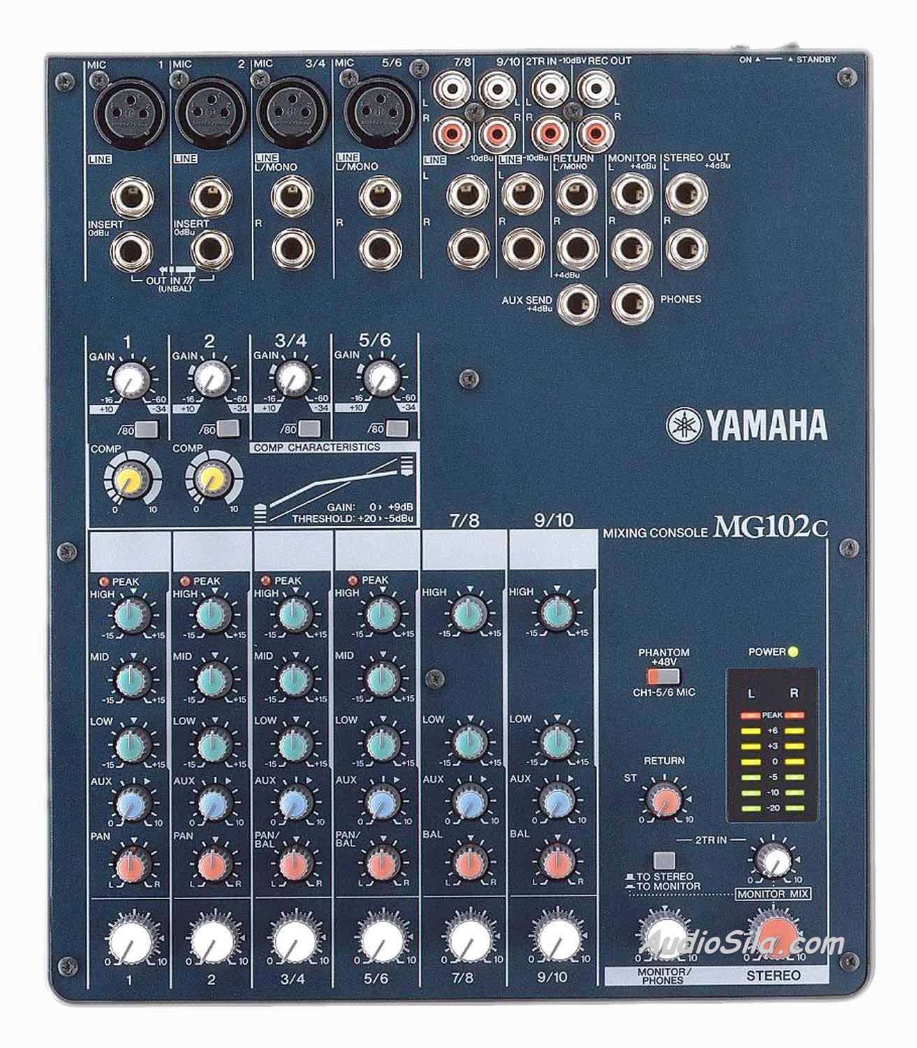 YAMAHA MG102c アナログミキサー 美品完動】Yamaha MG102c アナログミキサー - メルカリ