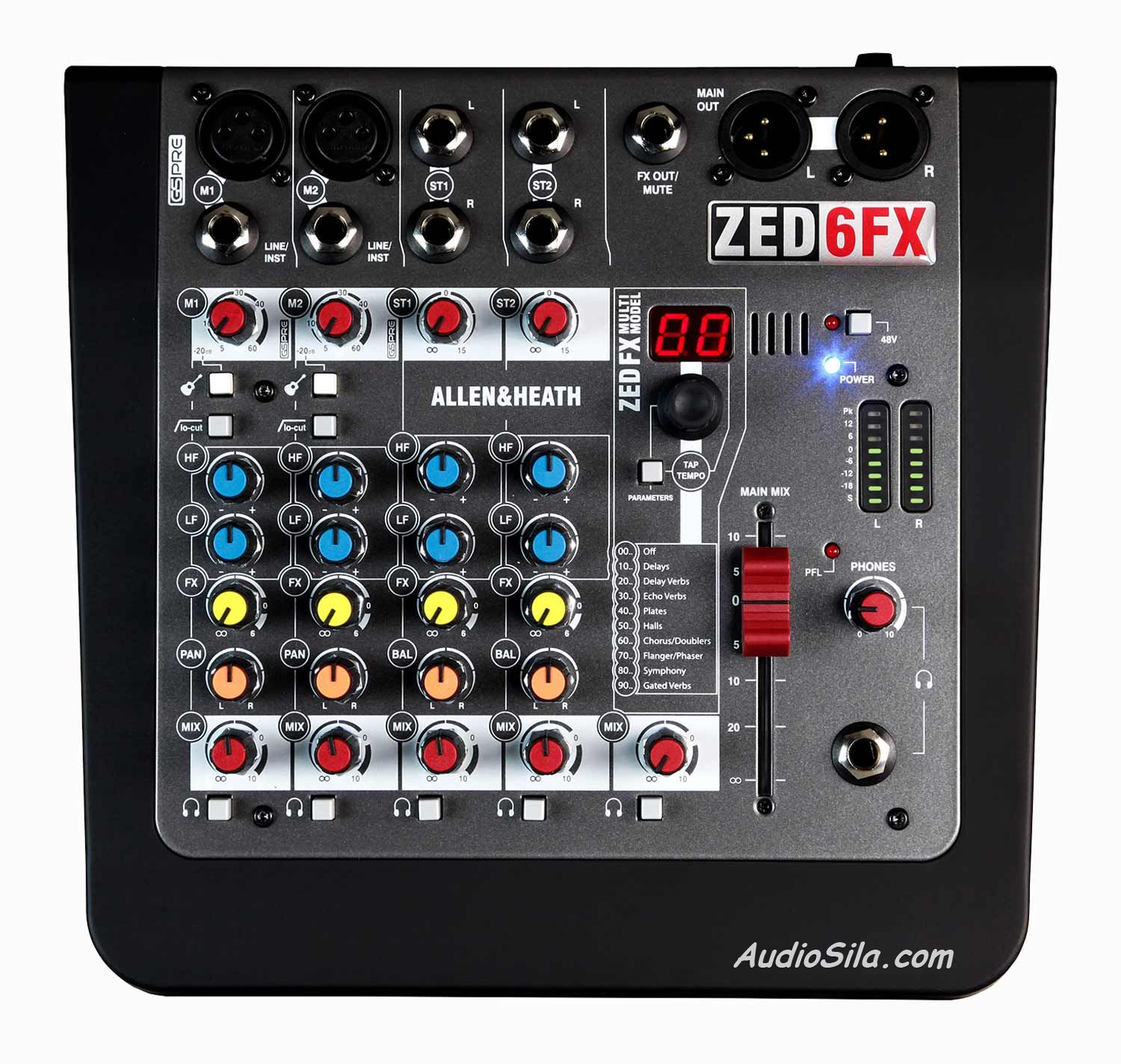 Микшерный пульт ALLEN HEATH ZED-6FX, 6 каналов. Цена производителя